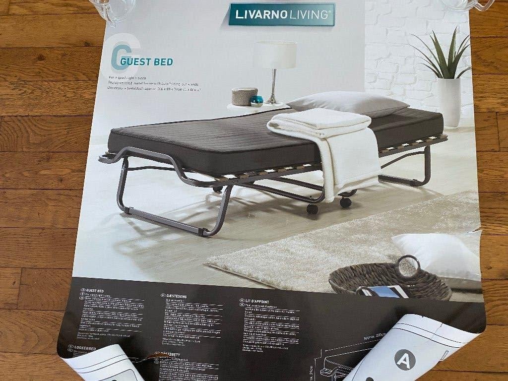 Vouwbed LIVARNO living met matras naar keuze, Ophalen, Eenpersoons, Zo goed als nieuw, 80 cm