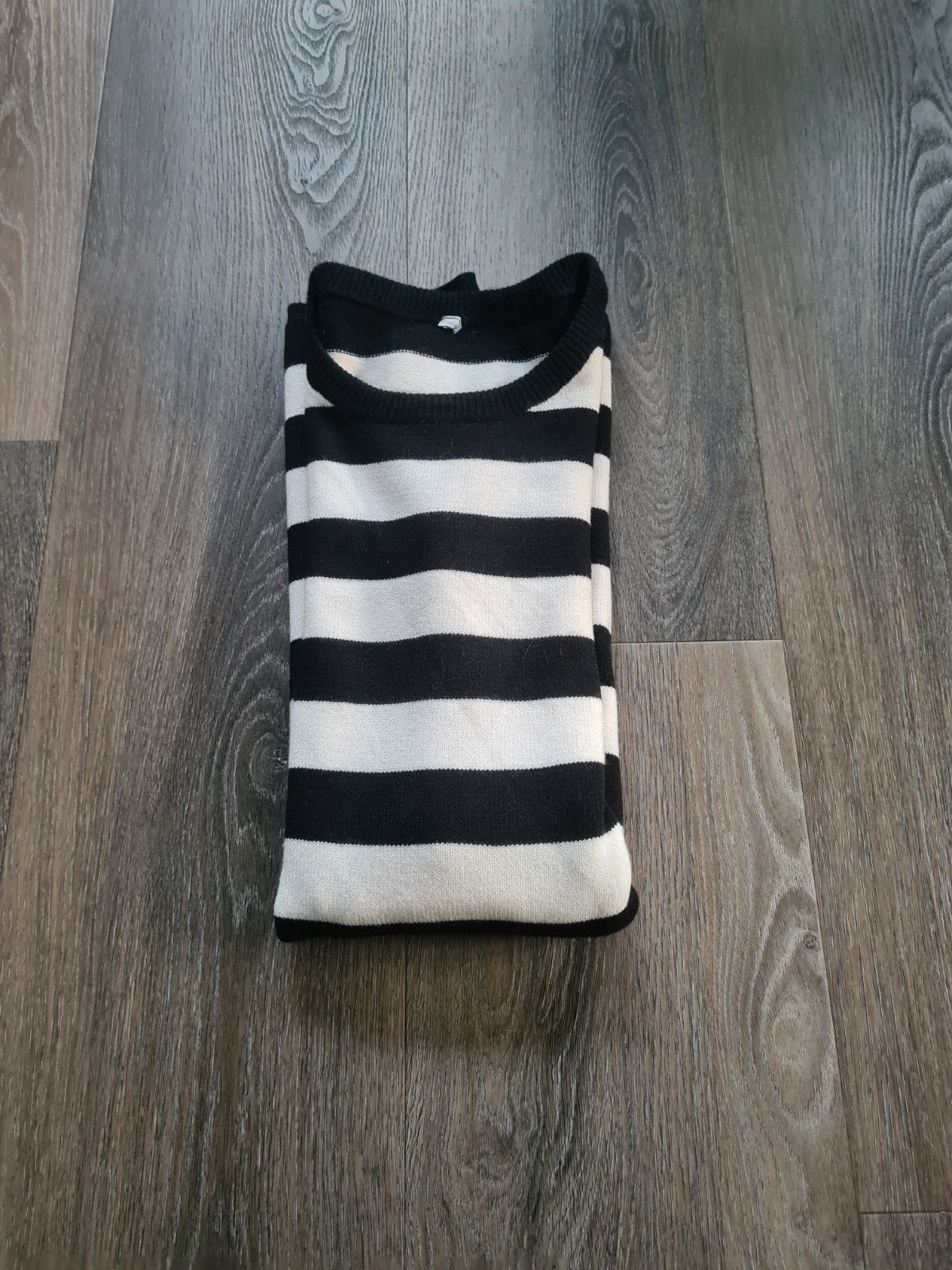 Nieuw Miss Etam Zwart-wit gestreepte trui, Maat 38/40 (M), Zwart, Nieuw, Ophalen of Verzenden