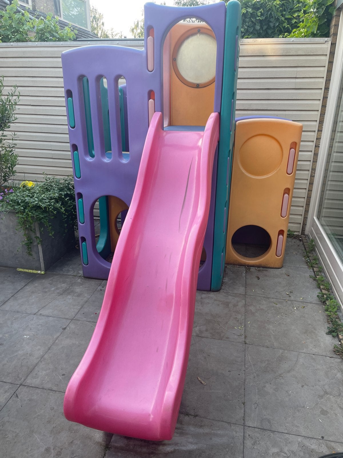 Little Tikes Klimtoestel met Glijbaan en Doorkruiptunnel, Ophalen, Gebruikt, Glijbaan