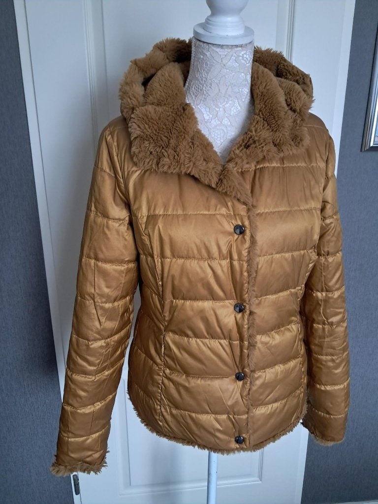 Jas Rino & Pelle 2 kanten draagbaar : Bruin / Oker : 36, Kleding | Dames, Jassen | Winter, Overige kleuren, Ophalen of Verzenden