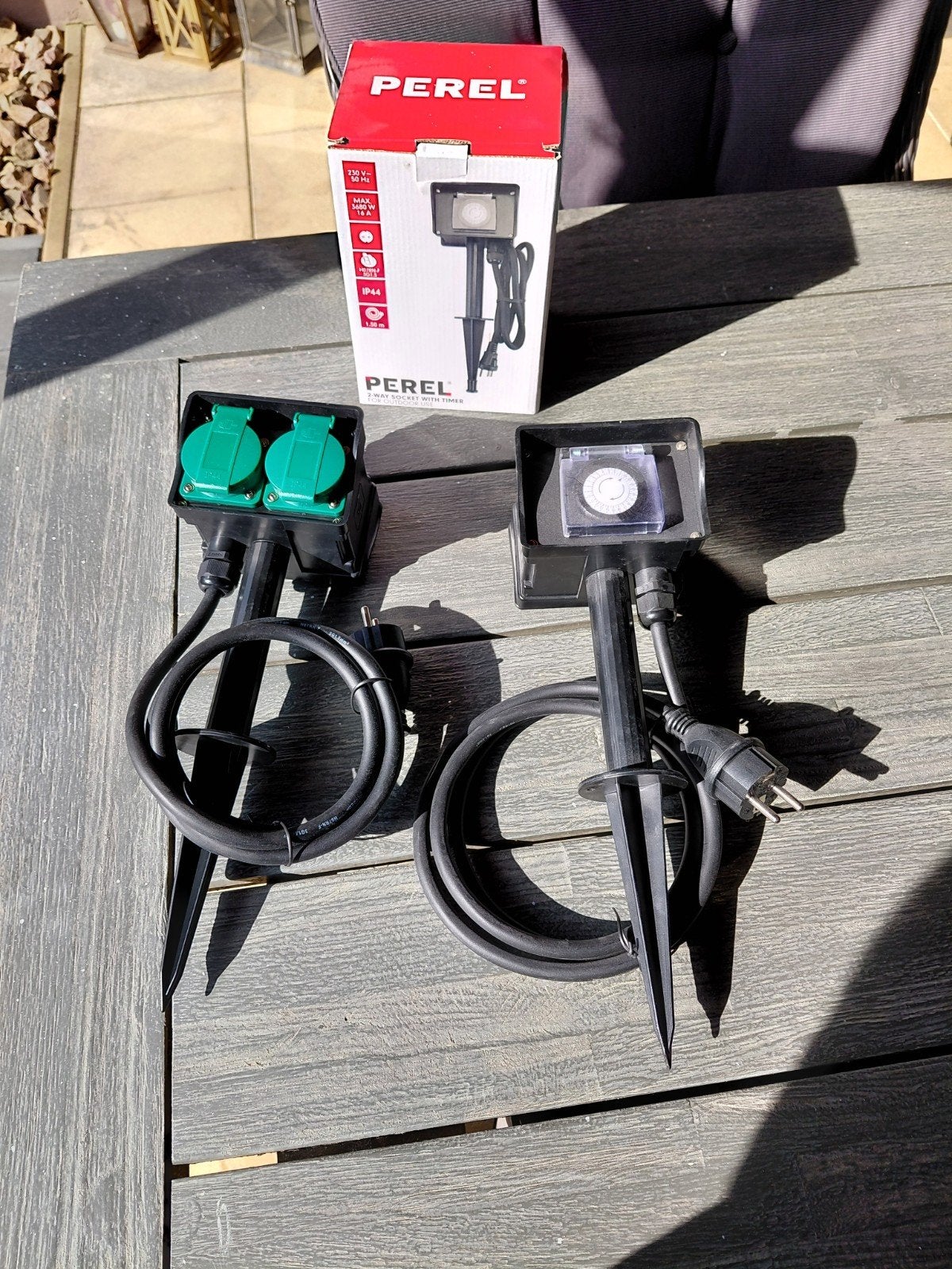 2 x tuincontactdoos perel. nieuw in doos, Ophalen of Verzenden, Nieuw