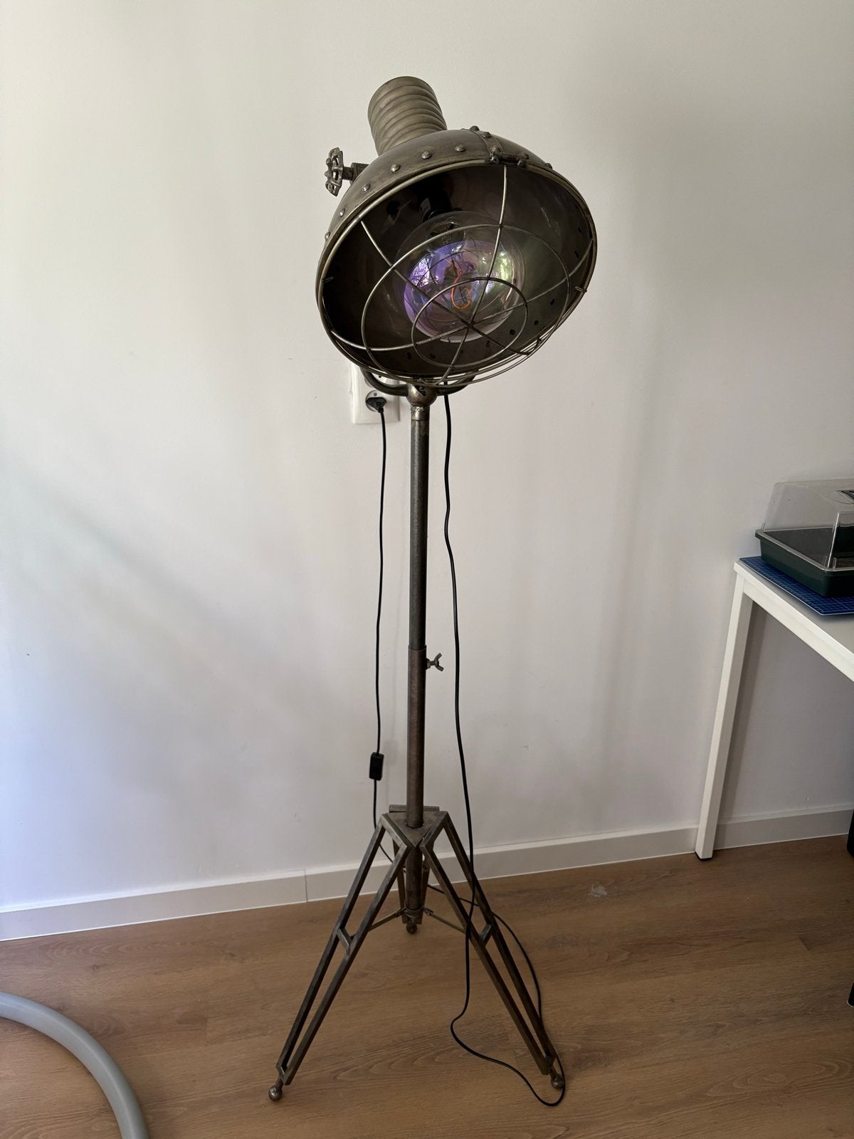Industriële Vloerlamp met Statief - Vintage Stijl, Ophalen