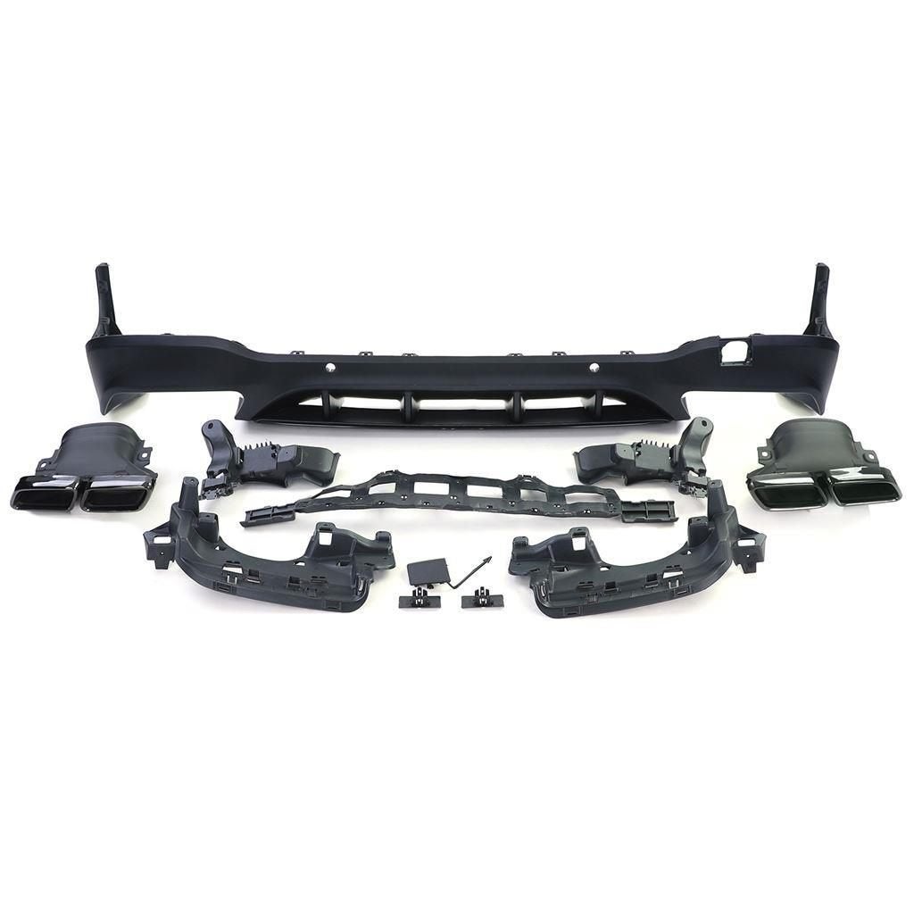 GLC63 AMG Look Black Uitlaat Diffuser Voor Mercedes GLC X253, Auto diversen, Tuning en Styling, Verzenden, Automotive Parts, A.parts@hotmail.nl