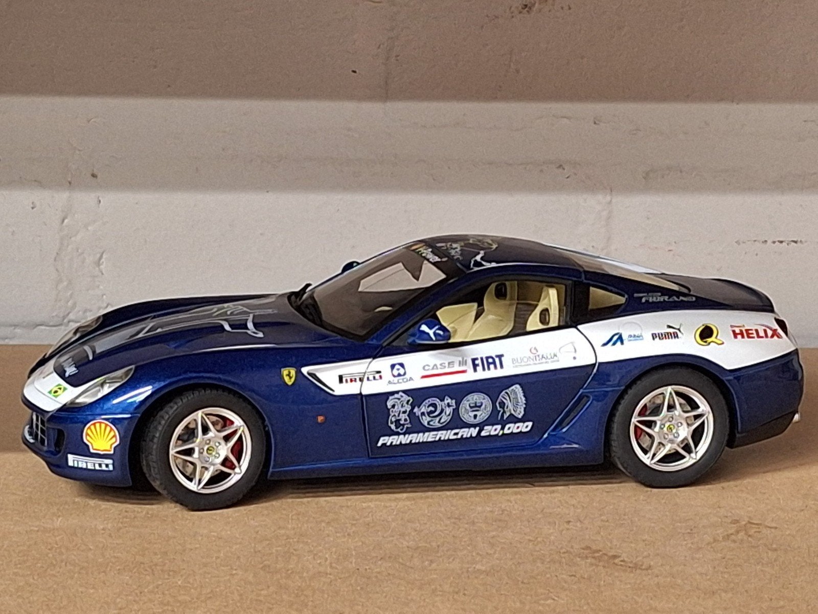 Ferrari 599 GTB Fiorano Panamerican 20.000, Hobby en Vrije tijd, Ophalen of Verzenden, Zo goed als nieuw, Hot Wheels, Nvt