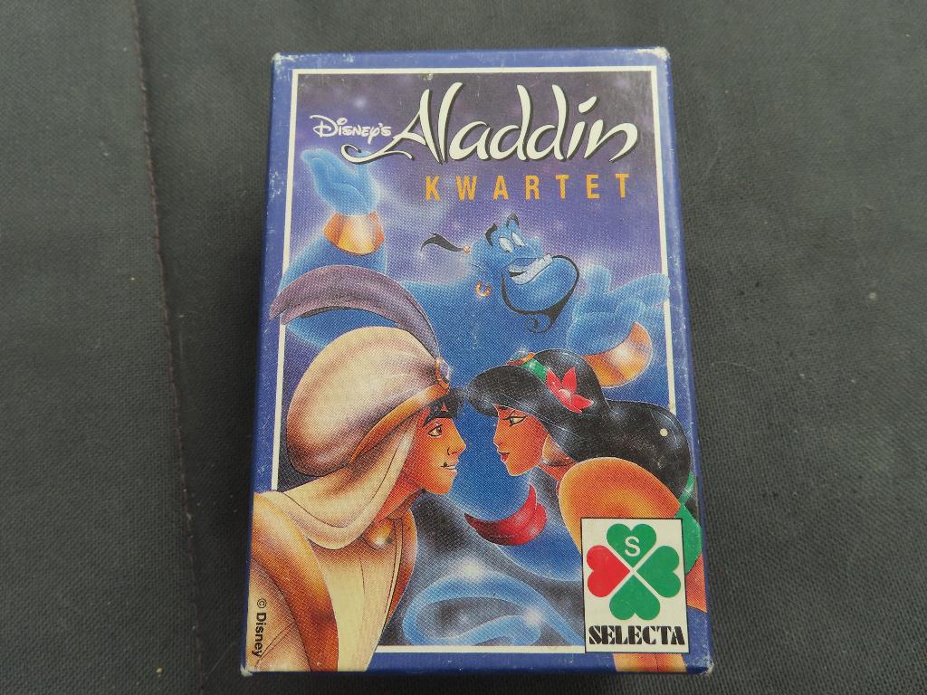 kwartet Aladin van Selecta, Verzamelen, Speelkaarten, Jokers en Kwartetten, Ophalen of Verzenden, Zo goed als nieuw, Kwartet(ten)