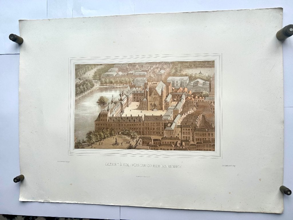 3 Originele Litho’s (steendruk), Origineel, Overige onderwerpen, Ophalen of Verzenden, Lithografie