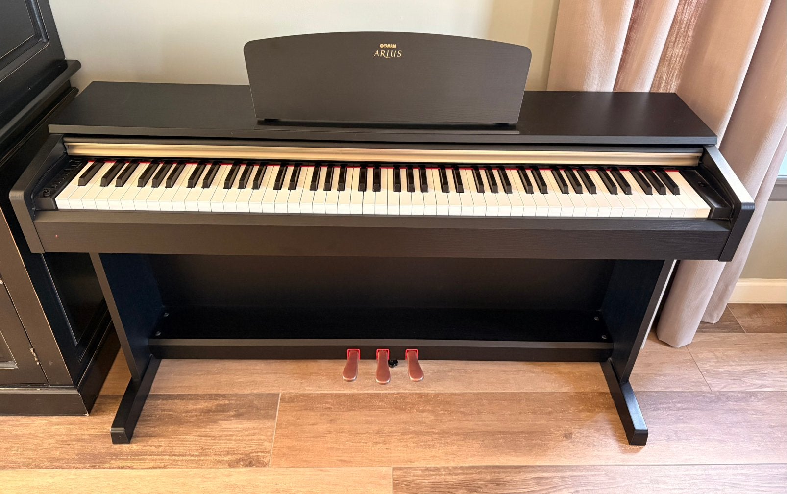 Yahama digitale piano, Ophalen, Zwart, Digitaal, Zo goed als nieuw