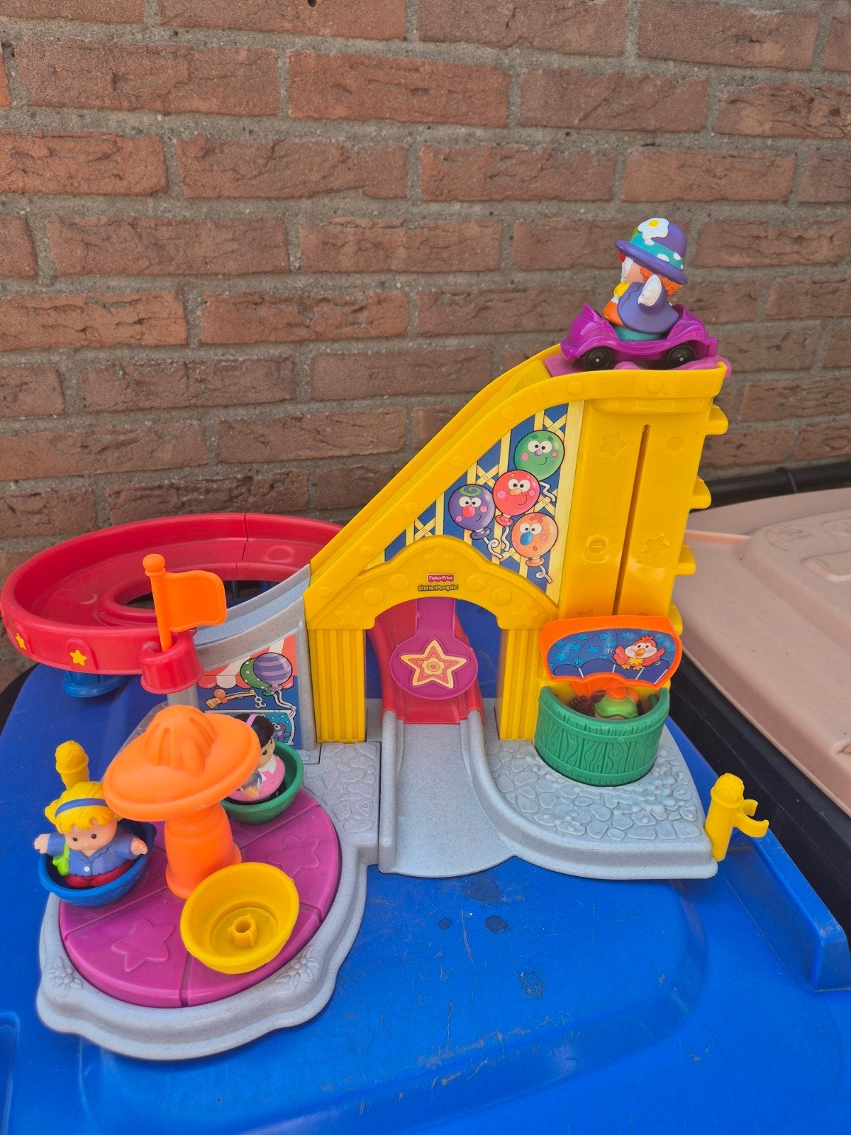 Fisher-Price Little People Draaimolen & Achtbaan, Ophalen of Verzenden, Gebruikt, Jongen of Meisje