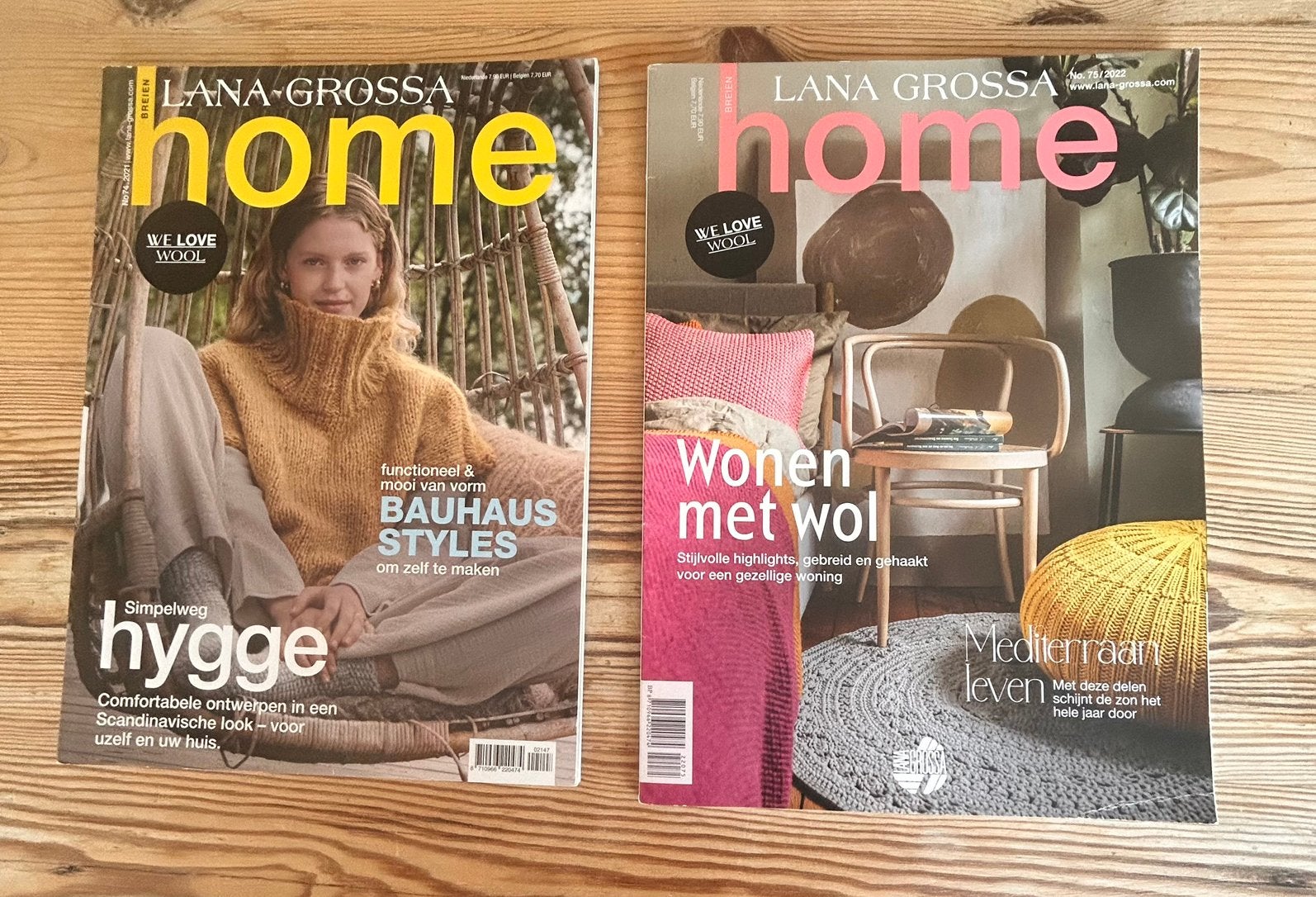 LanaGrossa Home tijdschrift nr 74&75, Ophalen of Verzenden, Zo goed als nieuw, Breien, Patroon of Boek