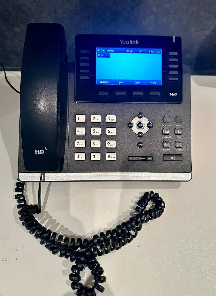 Yealink SIP-T46S VoIP IP-telefoon – Zakelijke HD-telefoon, Ophalen of Verzenden, Zo goed als nieuw, Telefoon