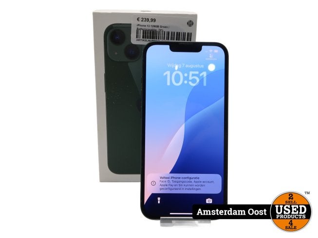 iPhone 13 128GB Groen | Batterijconditie: 76%, Apple, Zo goed als nieuw, Support@apple.com, One Apple Park Way
Cupertino, CA 95014
United States
