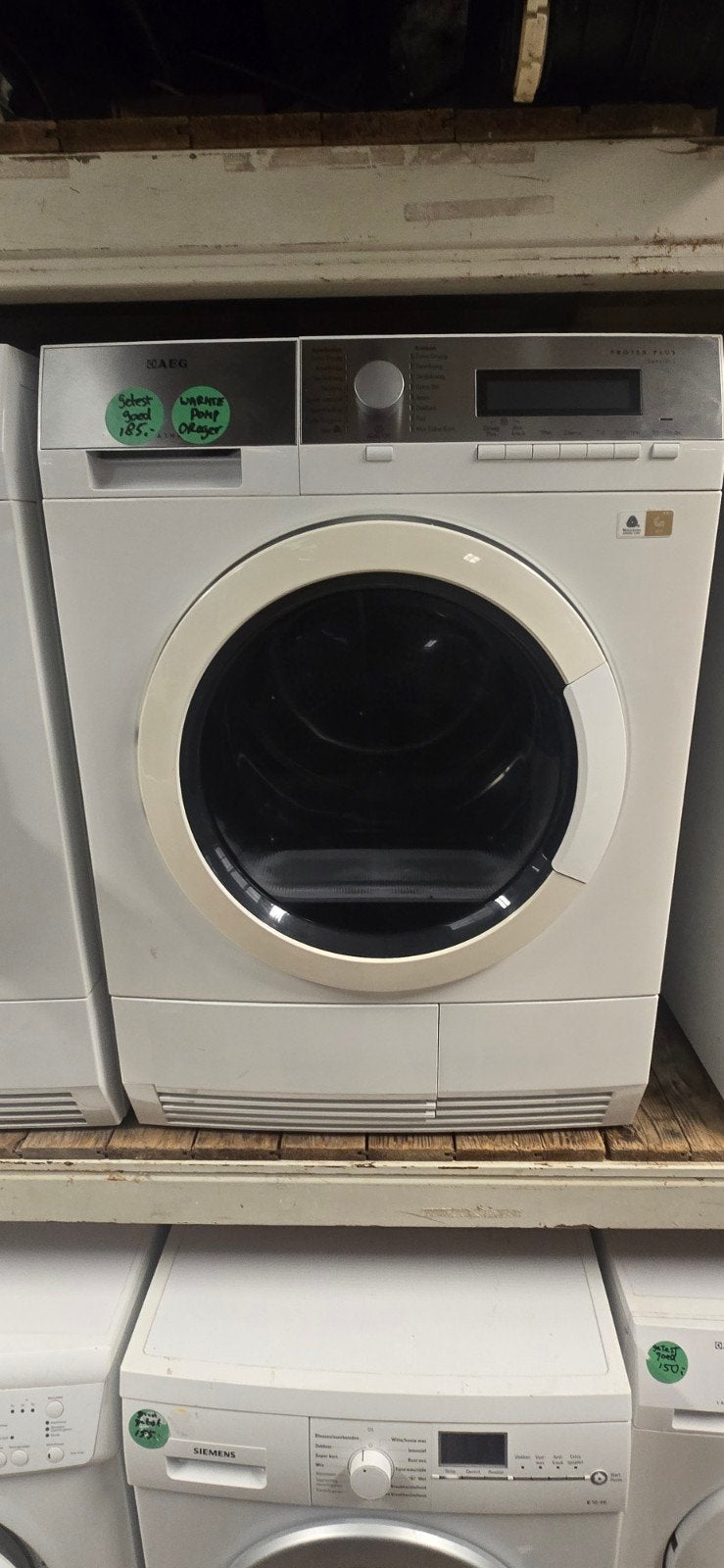 zgan Aeg warmtepompdroger met garantie, Ophalen, 6 tot 8 kg, Minder dan 85 cm, Overige typen