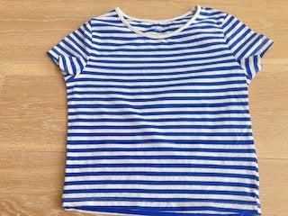 Nieuw navy topje, T-shirt  van H&M mt. 146/152, Meisje, H&M, Nieuw, Ophalen of Verzenden
