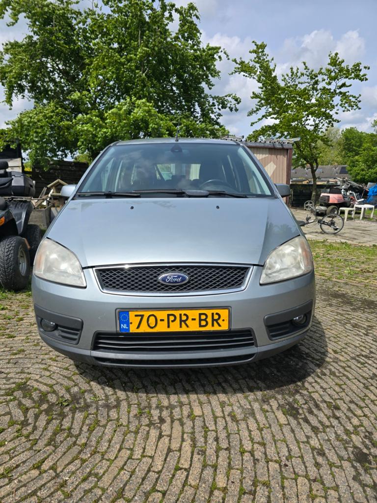 Ford C-Max 2.0 16v Ghia 107KW 2004 Grijs, Voorwielaandrijving, 145 pk, Stof, Zwart