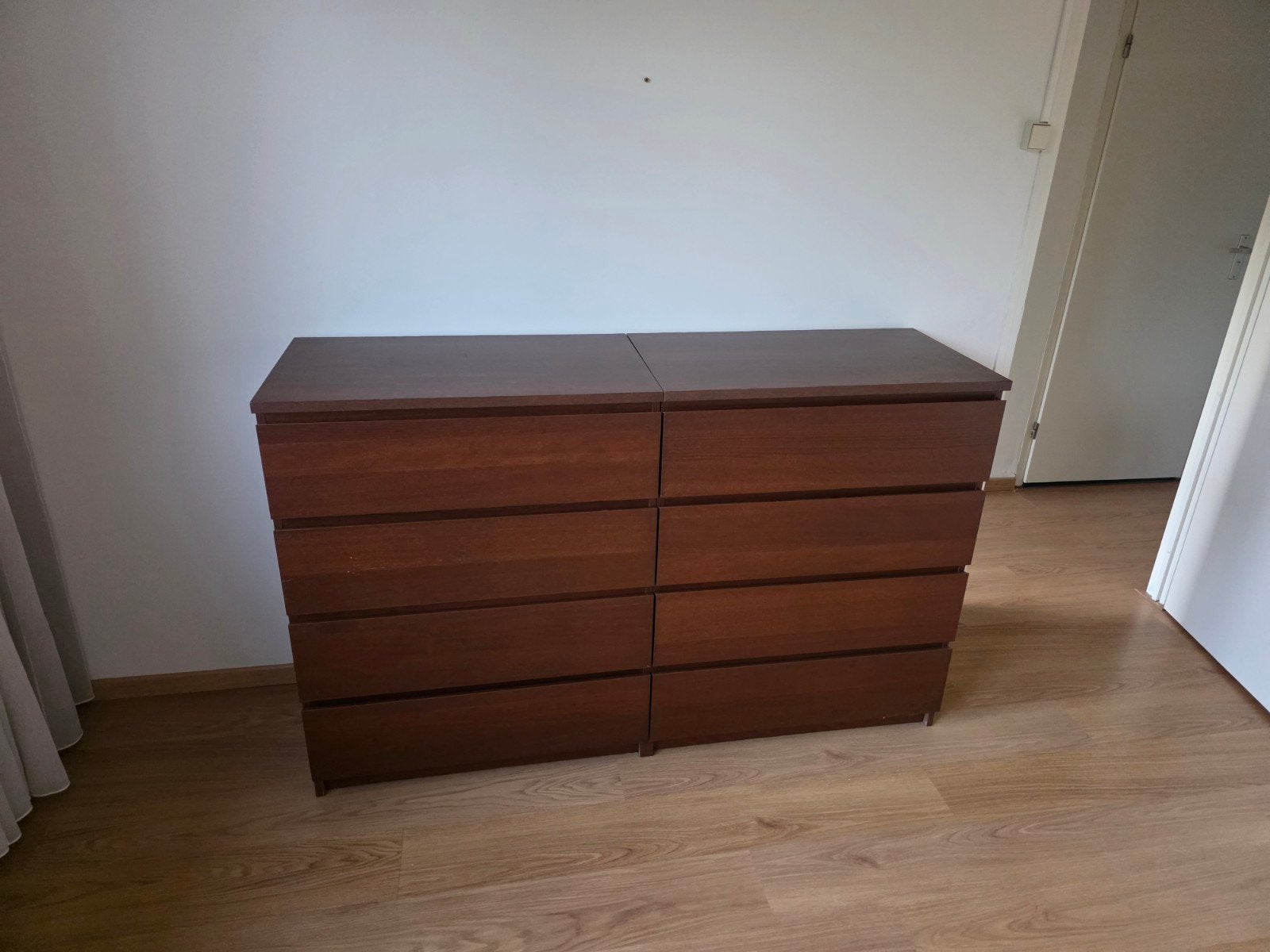 IKEA Ladekast - Donkerbruin, Ruime Opbergruimte, Ophalen, Gebruikt, 100 tot 150 cm, 5 laden of meer