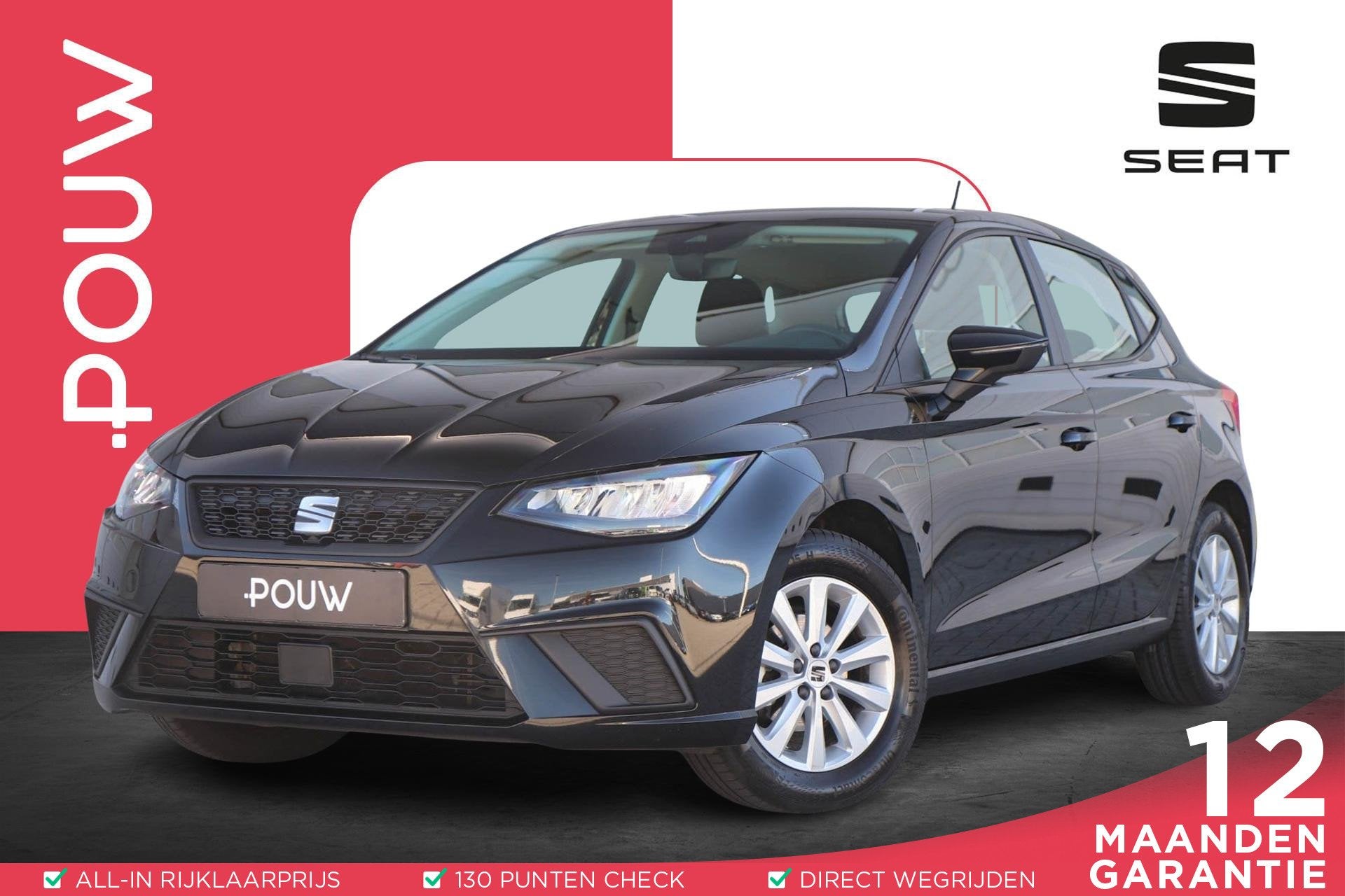 SEAT Ibiza 1.0 TSI 95pk Style | Full Link | Clima | Parkeers, Auto's, Voorwielaandrijving, 12 maanden, 95 pk, Origineel Nederlands