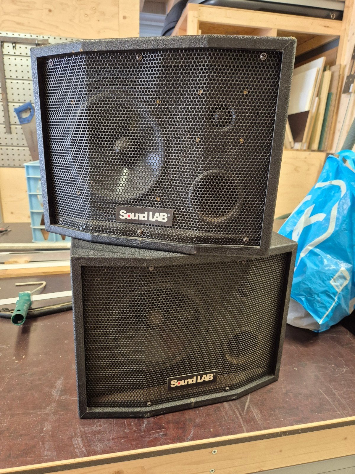 Soundlab Boxen 200W/8 Ohm - Krachtige Speakers, Gebruikt, Overige typen, Ophalen of Verzenden, 150 watt of meer