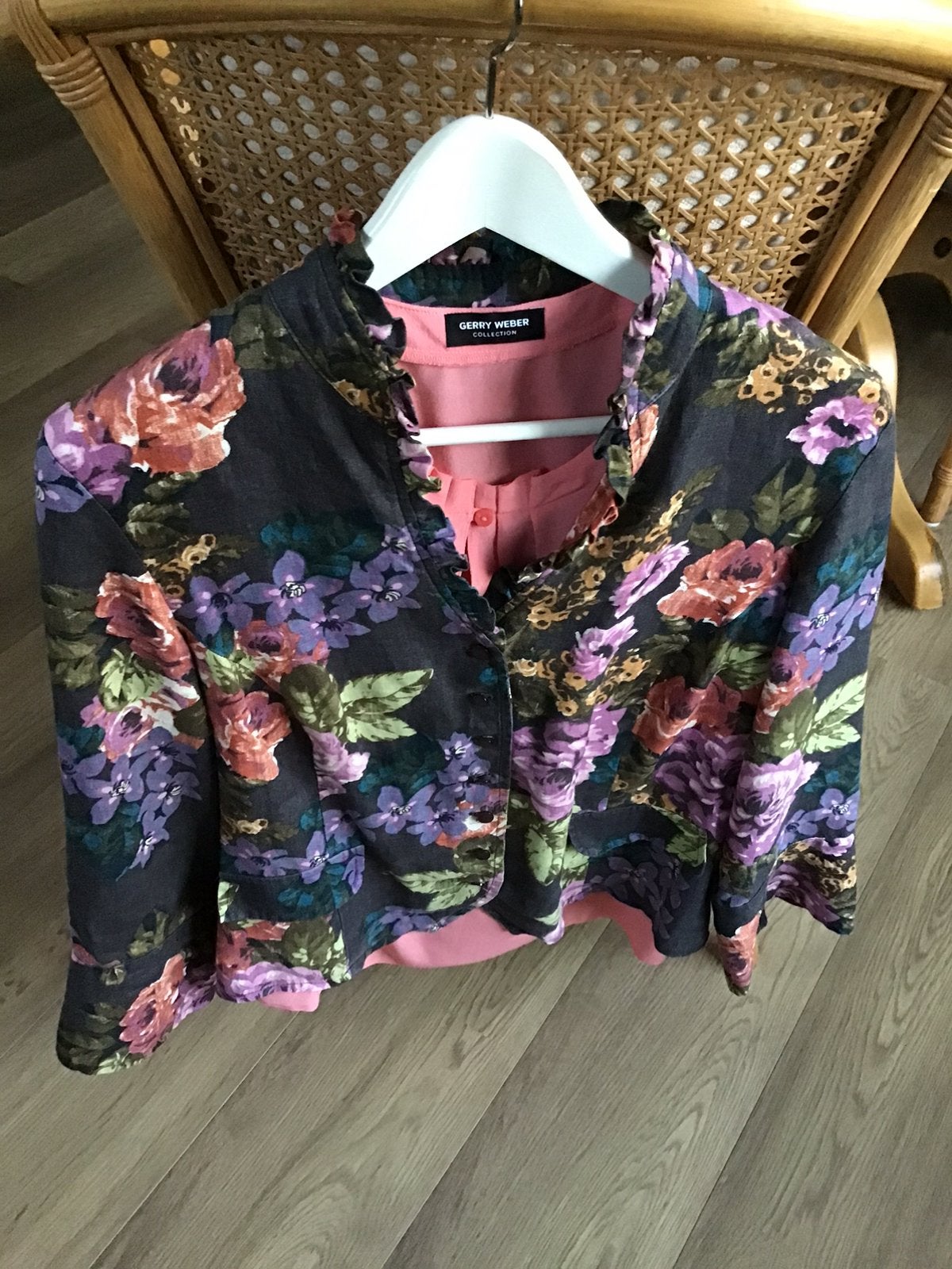 GERRY WEBER!LúxeTop 40/42&LA LIGNA!LúxeKleurrijk Jasje.Sámen, Ophalen of Verzenden, Zo goed als nieuw, Maat 38/40 (M)