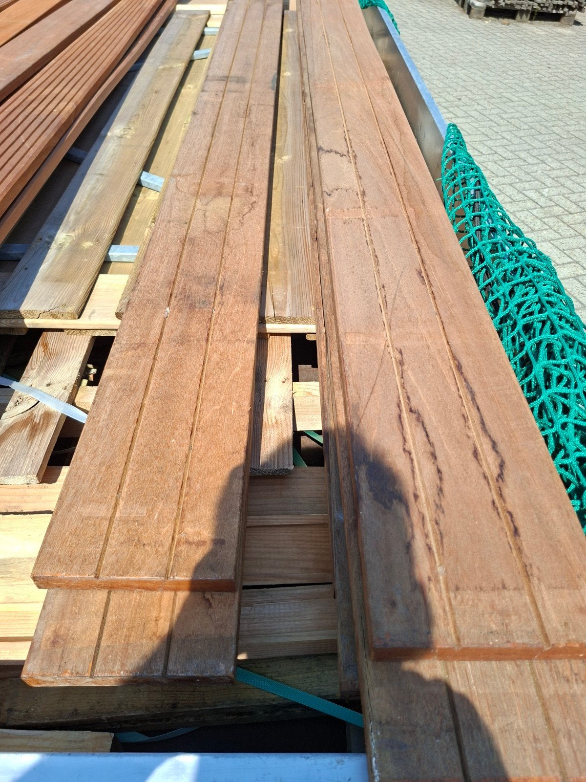 Nieuwe Bankirai Vlonderplanken Zeer Luxe 19 m2 50% korting, Ophalen, Planken, Nieuw, Hardhout
