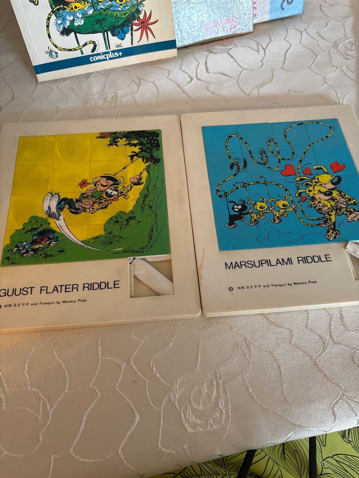 Vintage Marsupilami Schuifpuzzel - 1978, Verzamelen, Stripfiguren, Ophalen of Verzenden, Gebruikt, Overige typen