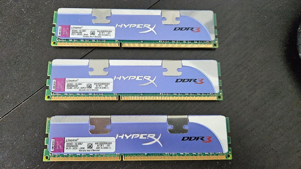 Kingston HyperX DDR3 6GB, DDR3, Ophalen of Verzenden, Zo goed als nieuw, Desktop