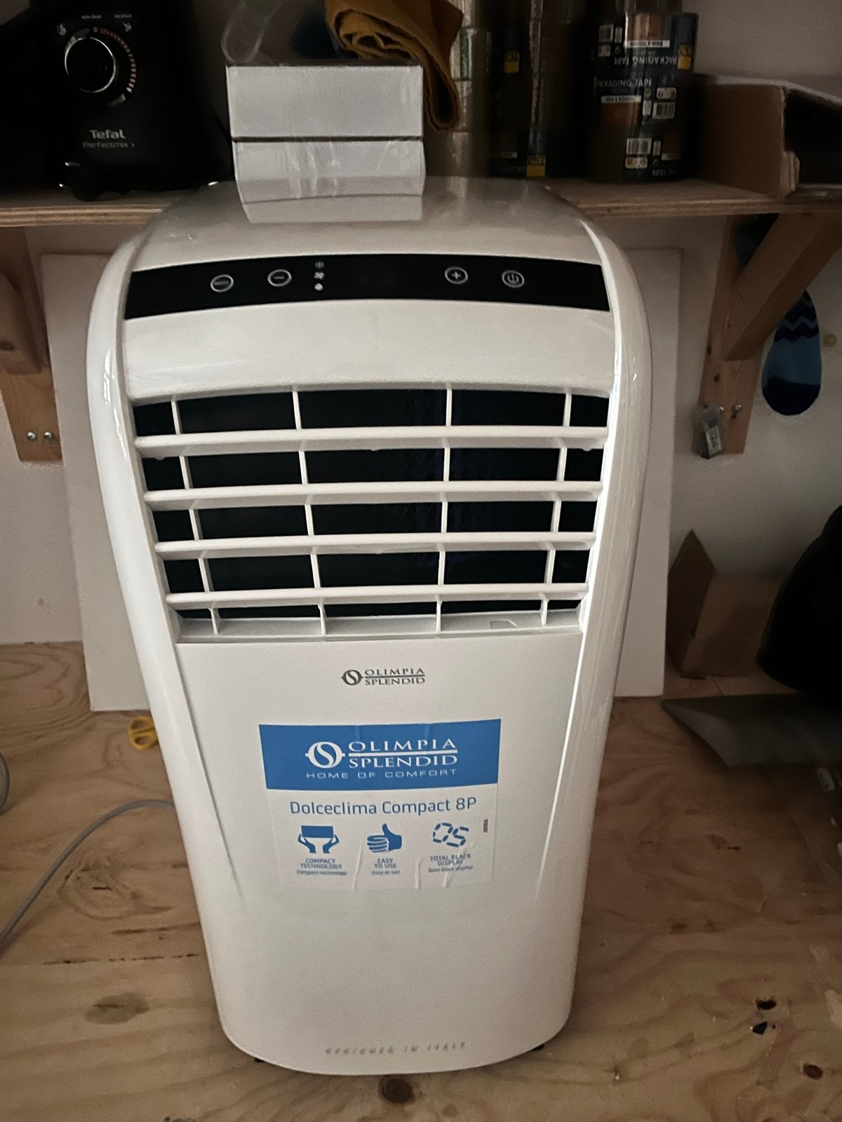 Nieuwe airco Olympia Splendid Compact 8P Mobiele Airco, Witgoed en Apparatuur, Minder dan 60 m³, Nieuw, 3 snelheden of meer, Ophalen of Verzenden