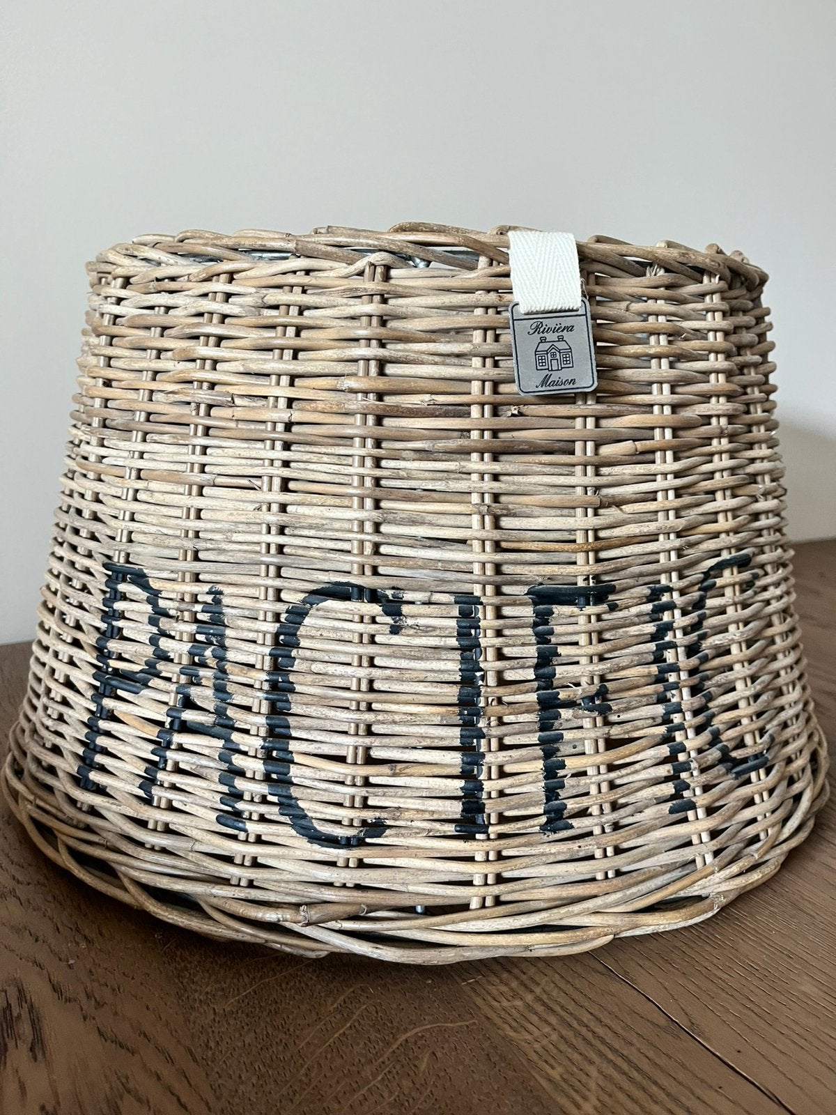 Lampenkap pacific riviera maison 30x40x25,5, Ophalen, Gebruikt, Bruin, Rond