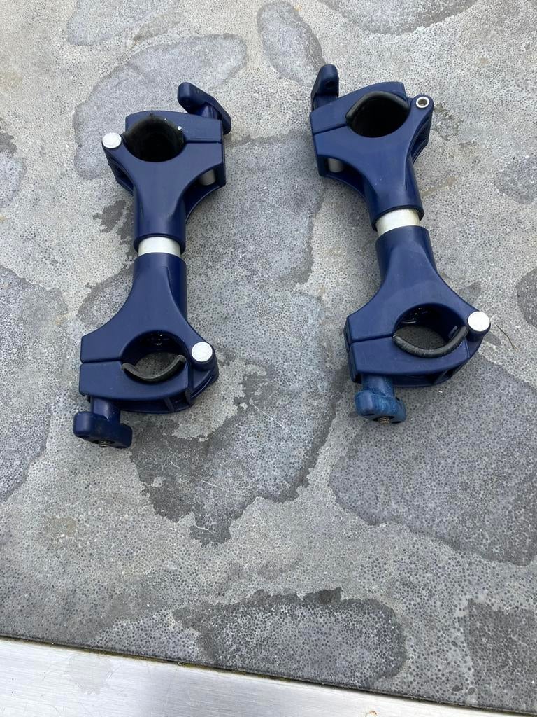 2x thule houders voor fiets op fietsenrek, Caravans en Kamperen, Caravan accessoires, Ophalen of Verzenden, Gebruikt
