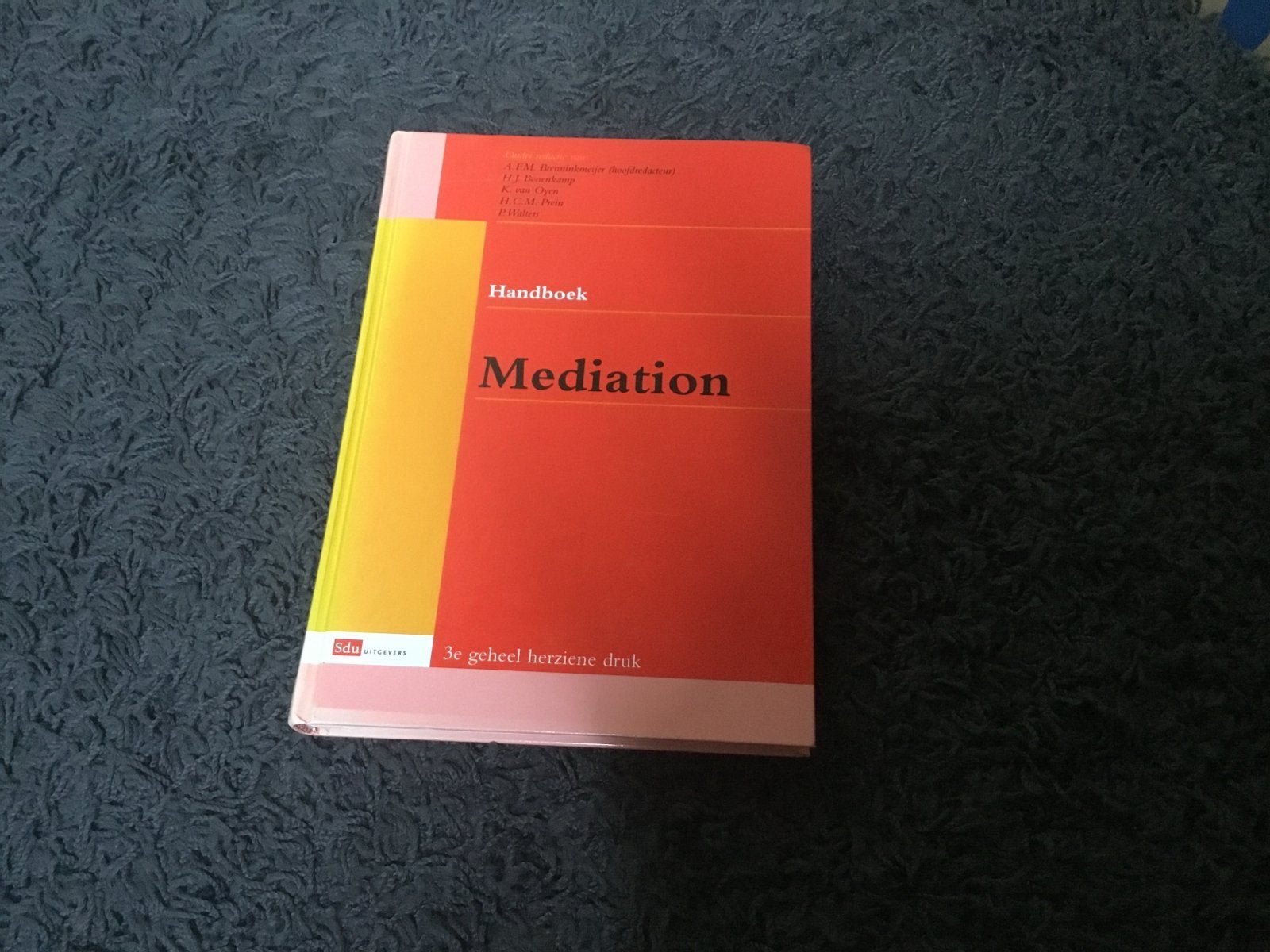 Handboek Mediation - 3e geheel herziene druk, Boeken, Ophalen of Verzenden, Gamma, Zo goed als nieuw, HBO