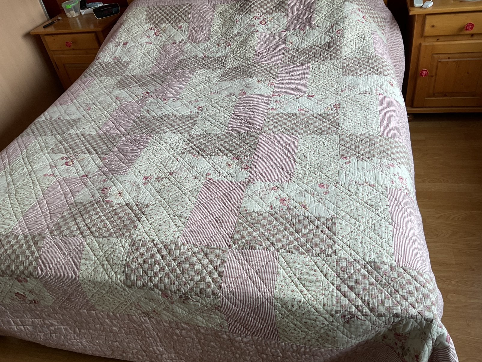 2 pers Quilt, Ophalen of Verzenden, Zo goed als nieuw, Tweepersoons