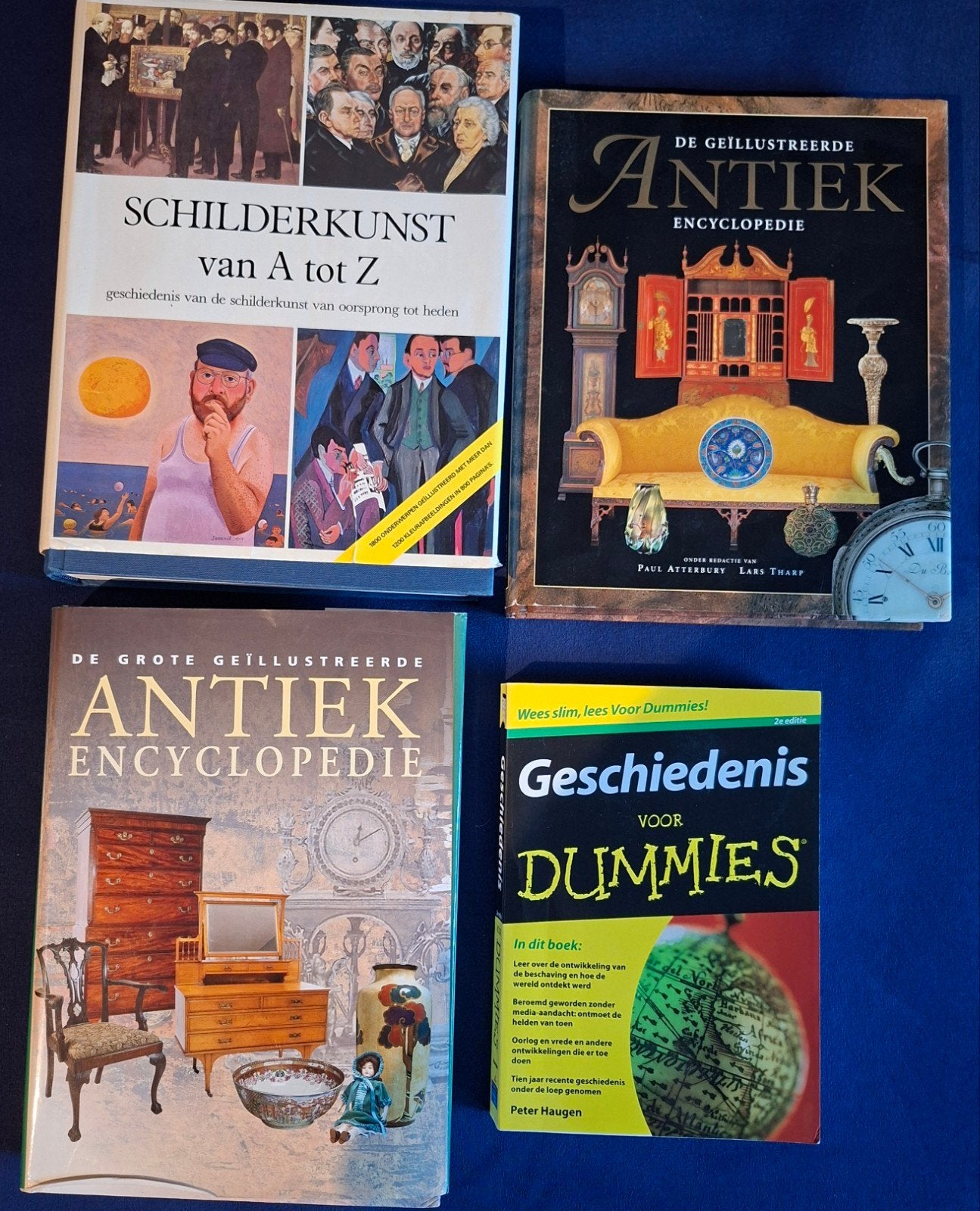 Boekenpakket (4st): Kunst, Antiek & Geschiedenis, Boeken, Ophalen of Verzenden, Gelezen, Overige onderwerpen