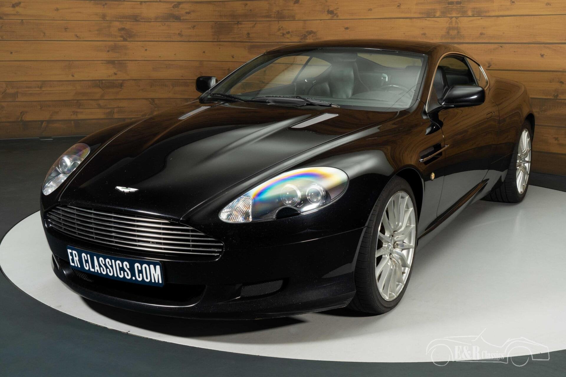 Aston Martin DB9 Coupe | 2005, Auto's, Achterwielaandrijving, Zwart, Zwart, Leder