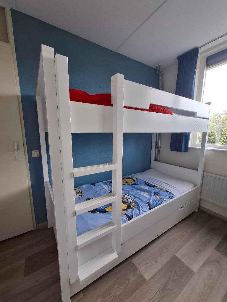 net stapelbed seppe Bopita (aanschaf aug 2024), Ophalen, 90 cm, 160 tot 180 cm, Tweepersoons