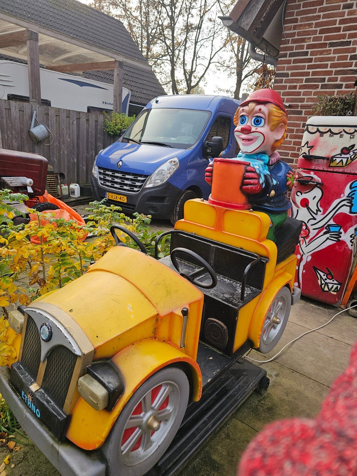 Kiddyride,  kiddy ride attractie, Ophalen