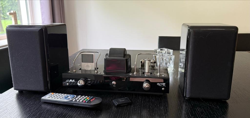 Fatman iTube buizenversterker, bluetooth, speakers en Ipod, Ophalen of Verzenden, Versterker