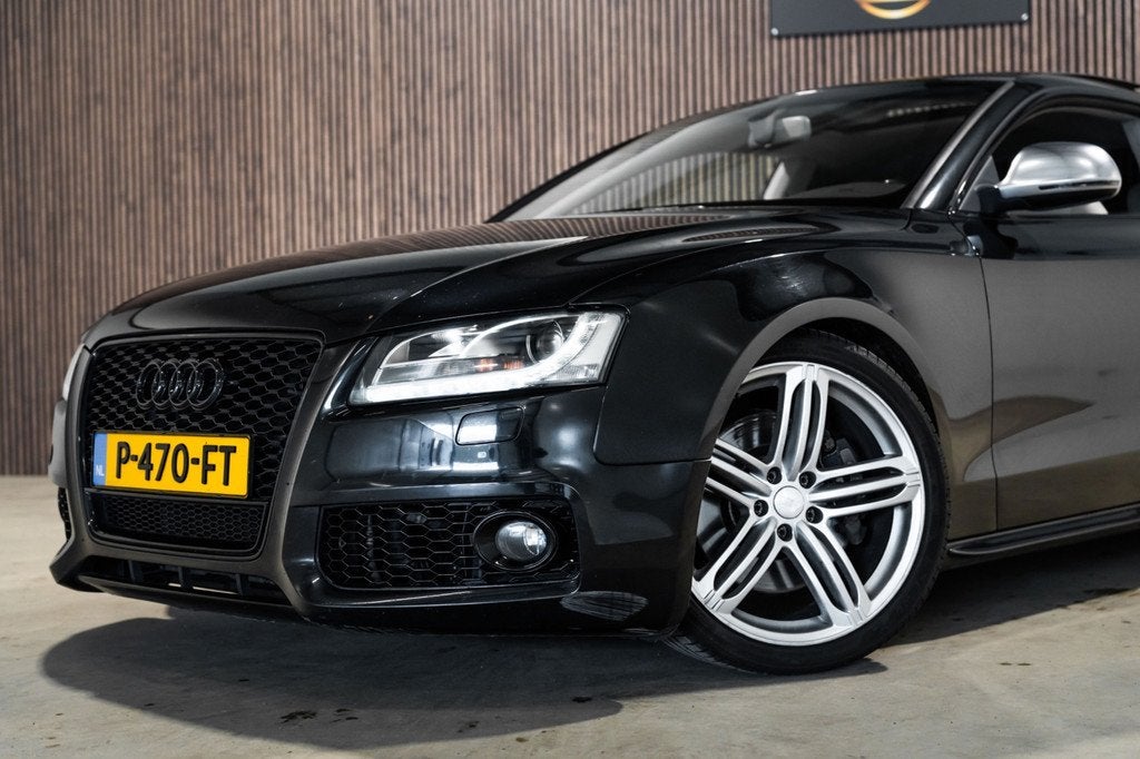 Audi A5 Coupé 4.2 S5 Quattro Pano Leder Navi Stoelverw., Auto's, 4 stoelen, Zwart, Leder, Bedrijf