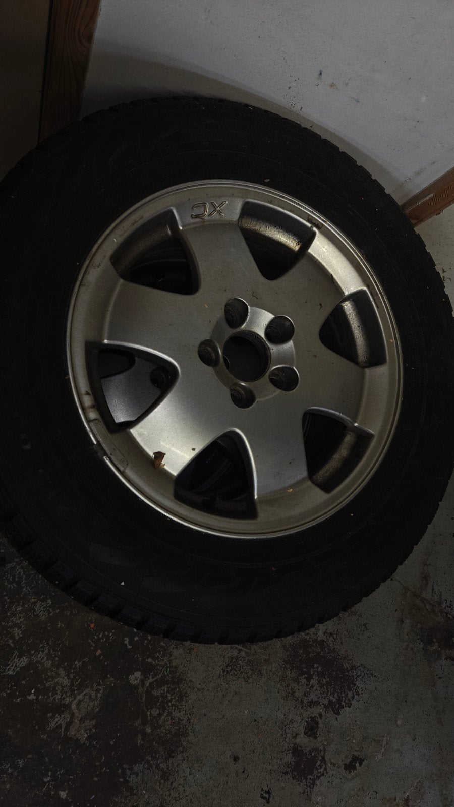 Set van 4 Spijkerbanden met velgen - 16 inch, 16 inch, Banden en Velgen, Personenwagen, Gebruikt