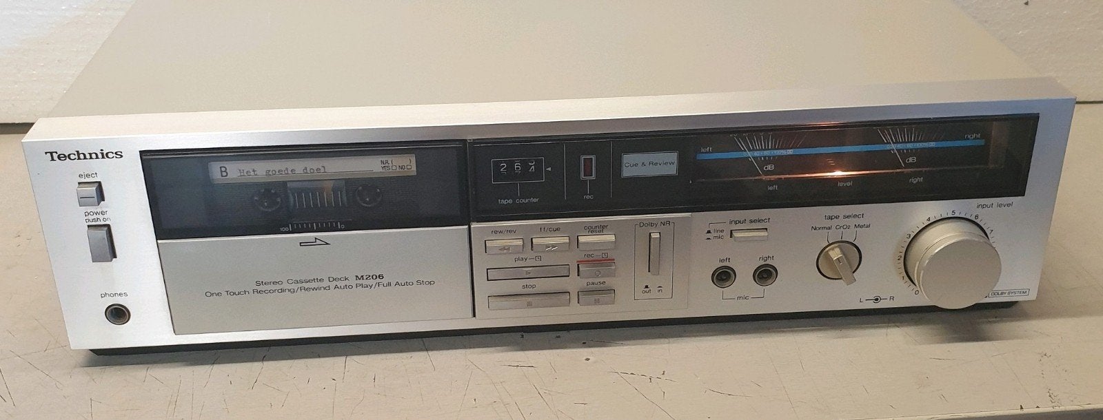 Technics m-206 cassettedeck rs-m206, Ophalen of Verzenden