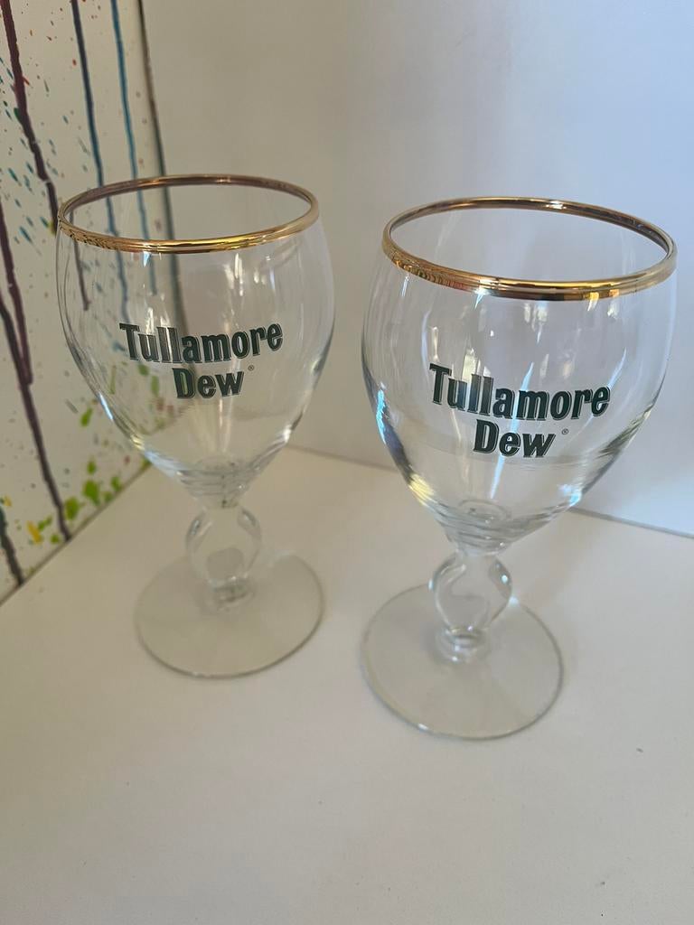 Tullamore Dew glazen set van 2 glazen, Verzamelen, Ophalen of Verzenden, Nieuw, Borrel- of Shotglas