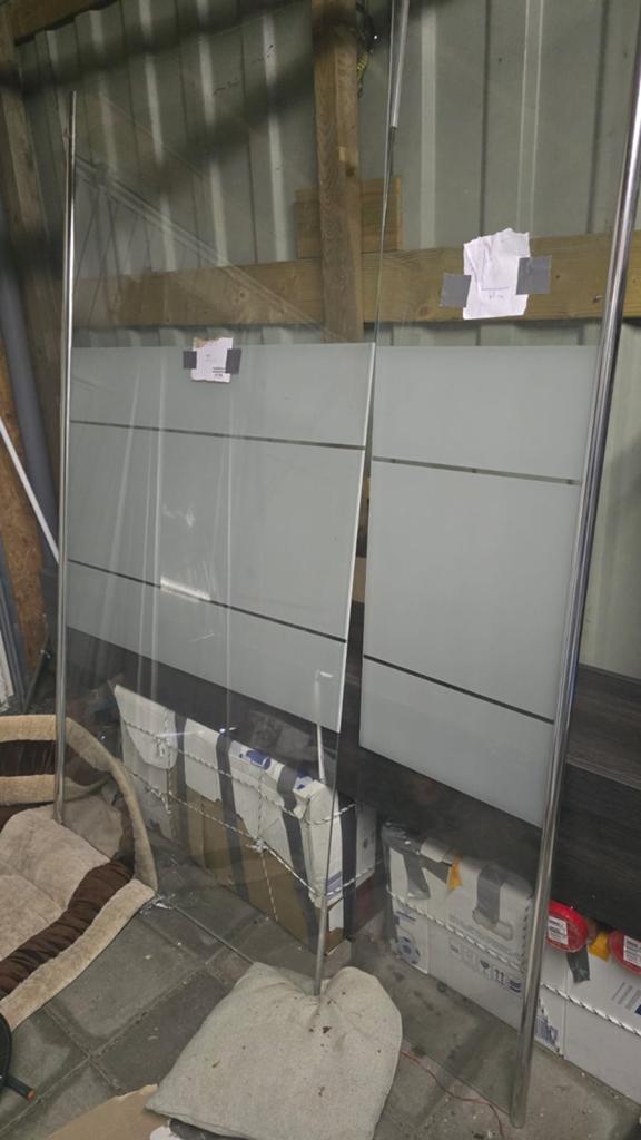 Douche cabine, 80 tot 120 cm, Nieuw, Glasplaat, 160 cm of meer