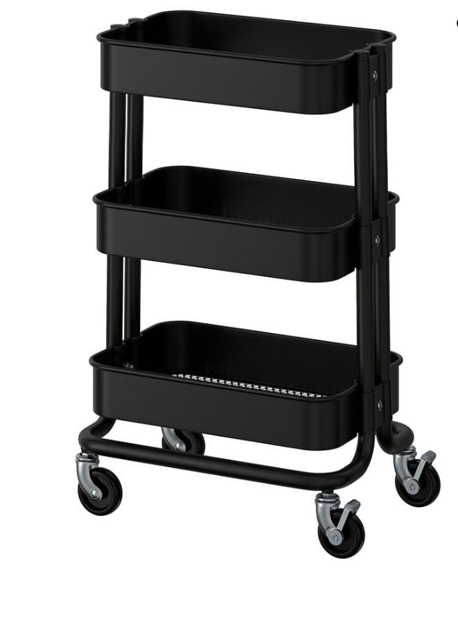 Ikea roltafel trolley opberg kastje, Ophalen, Zo goed als nieuw, Steekwagen