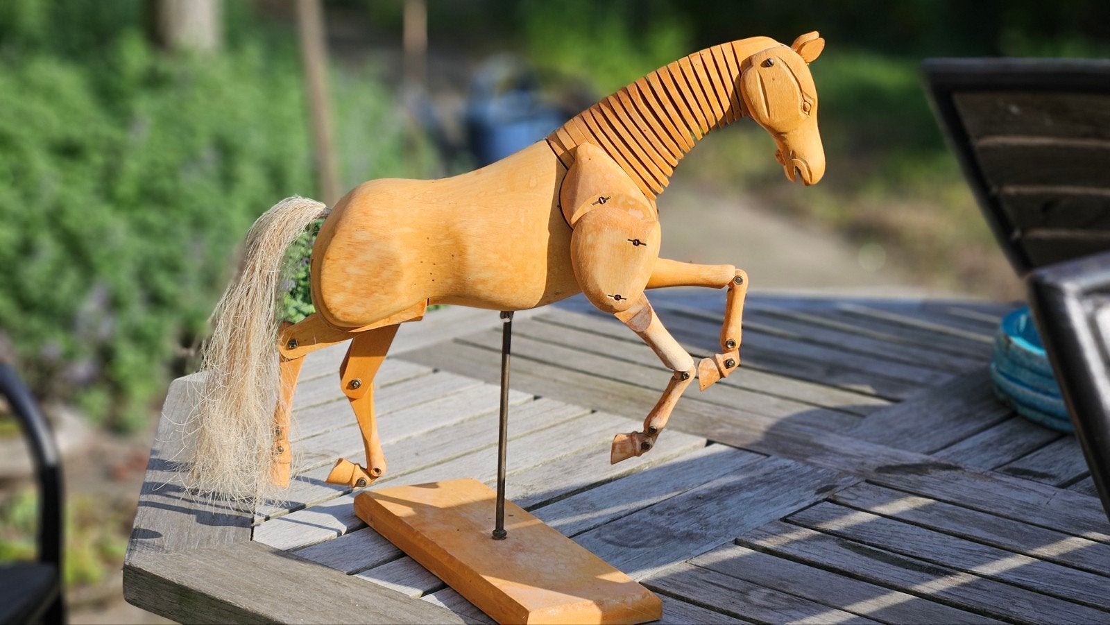 Houten Ledenpaard / Tekenpaard - Decoratief en Flexibel, Ophalen of Verzenden, Gebruikt, Paard, Beeldje of Figuurtje