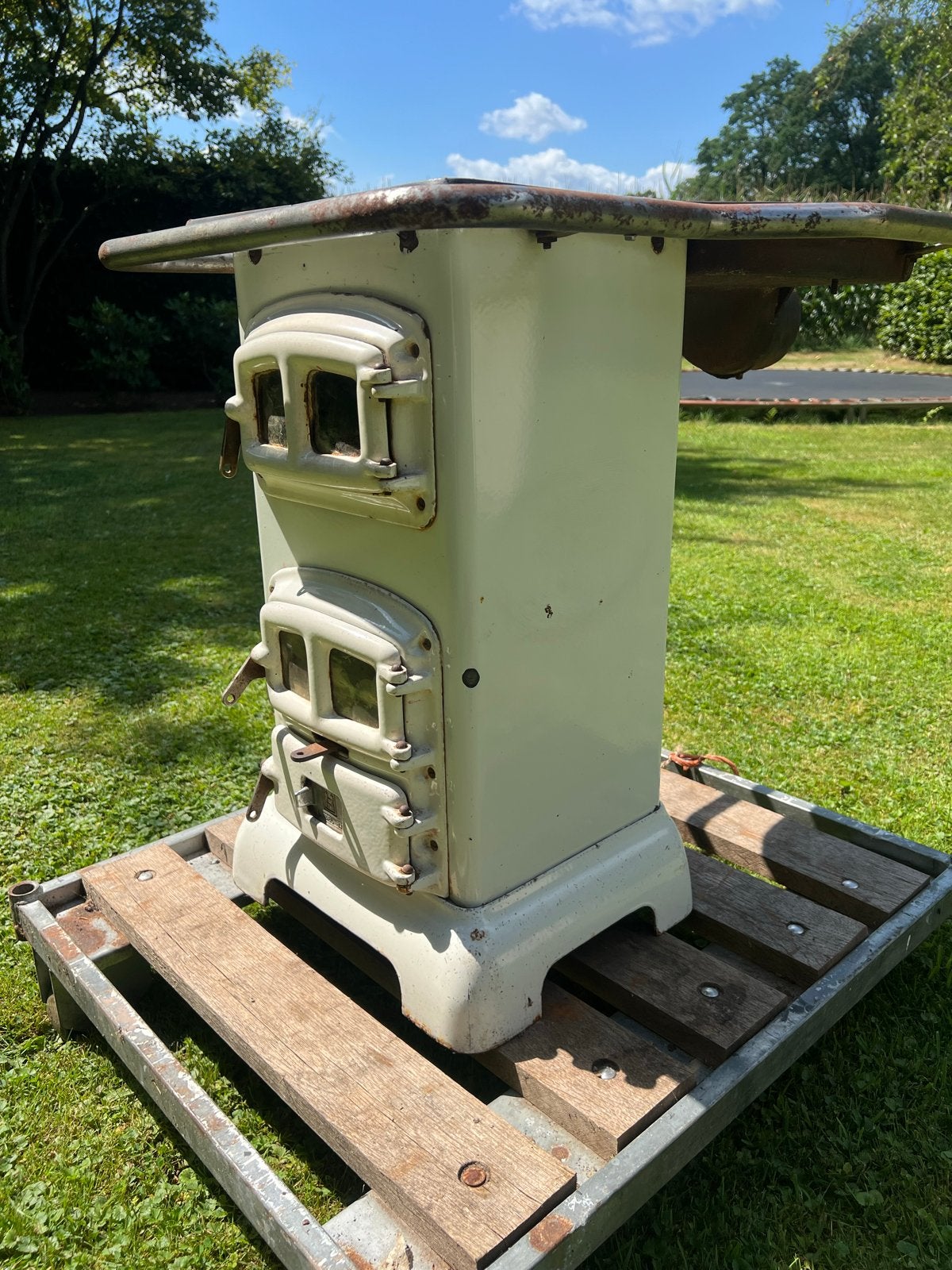 Antieke Etna Model 833 Houtkachel - Vrijstaand, Ophalen, Gebruikt, Houtkachel, Vrijstaand