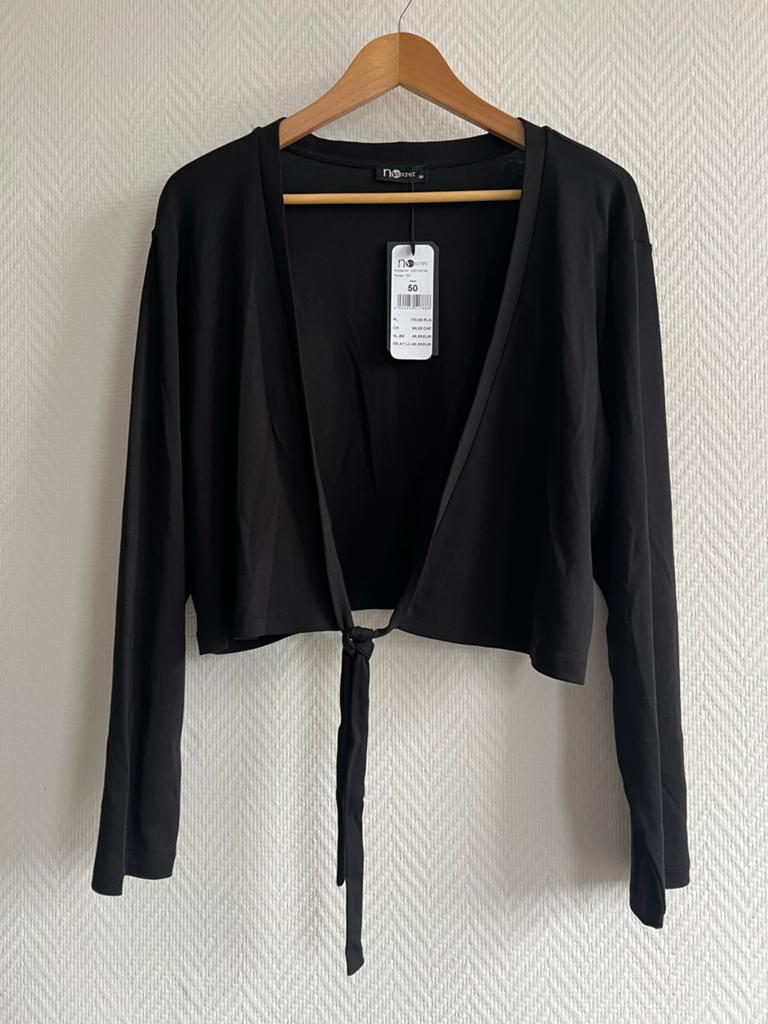 Nieuwe No Secret Bolero Maat 50 Zwart, Kleding | Dames, Ophalen of Verzenden, Nieuw, Zwart