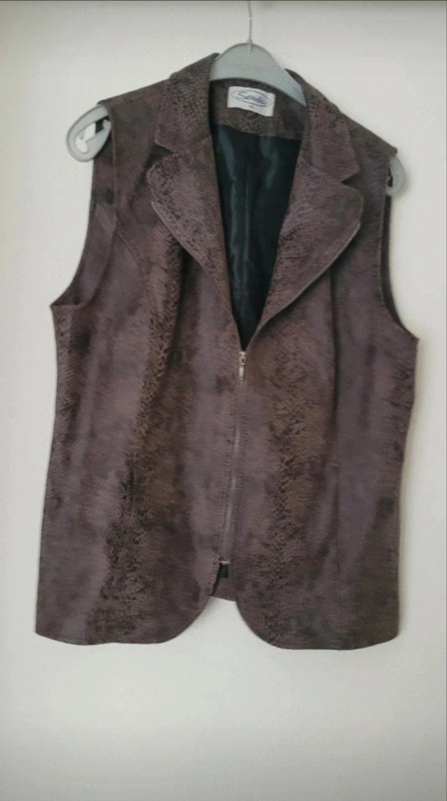 bruine slangprint gilet maat 44, Bruin, Maat 42/44 (L), Zo goed als nieuw, Sensia