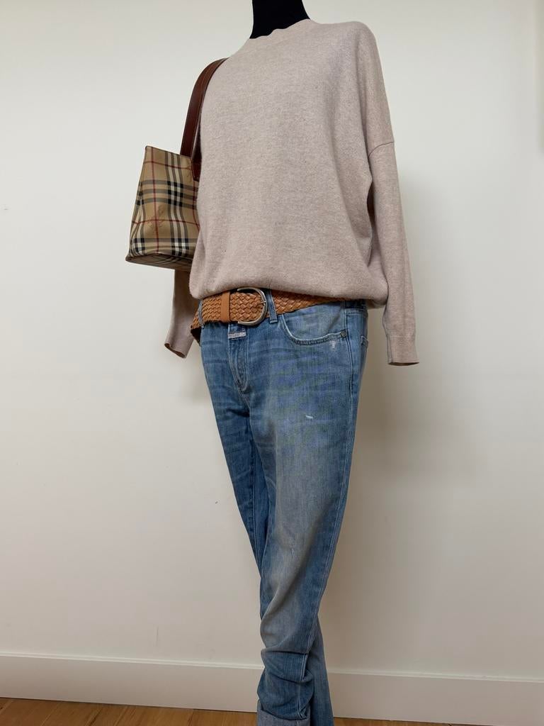 Pauw Luxe Wol/Kasjmier oversized trui  beige Maat 2, Maat 38/40 (M), Verzenden, ., Beige