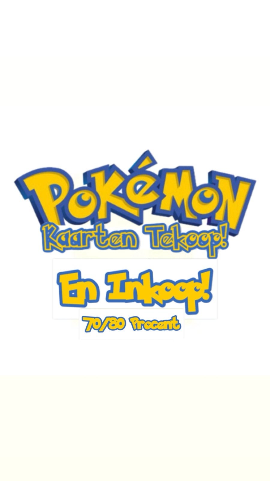 Inkoop & Verkoop Pokemon Kaarten! (Ik koop uw kaarten!), Ophalen