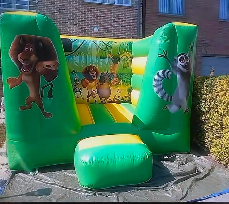 TE KOOP: SPRINGKASTEEL MADAGASCAR+ BLOWER, Ophalen of Verzenden, Gebruikt