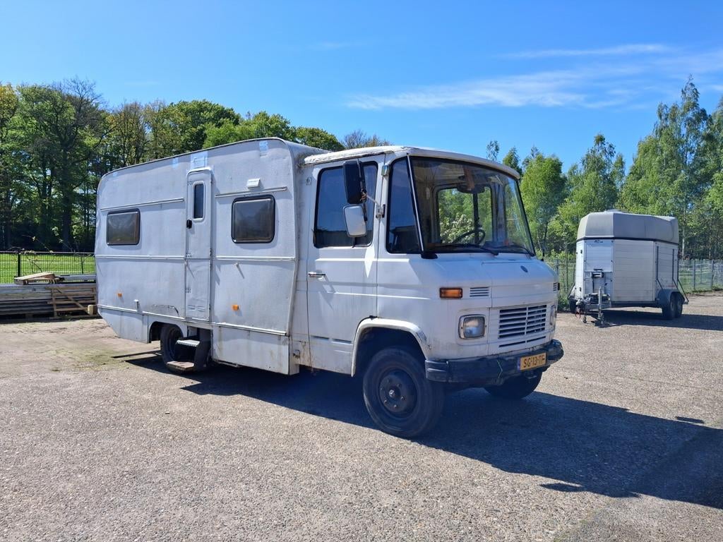 Mercedes 508 camper wegenbelastingvrij, Caravans en Kamperen, Campers, Particulier, Buscamper of Camperbus, Mercedes-Benz