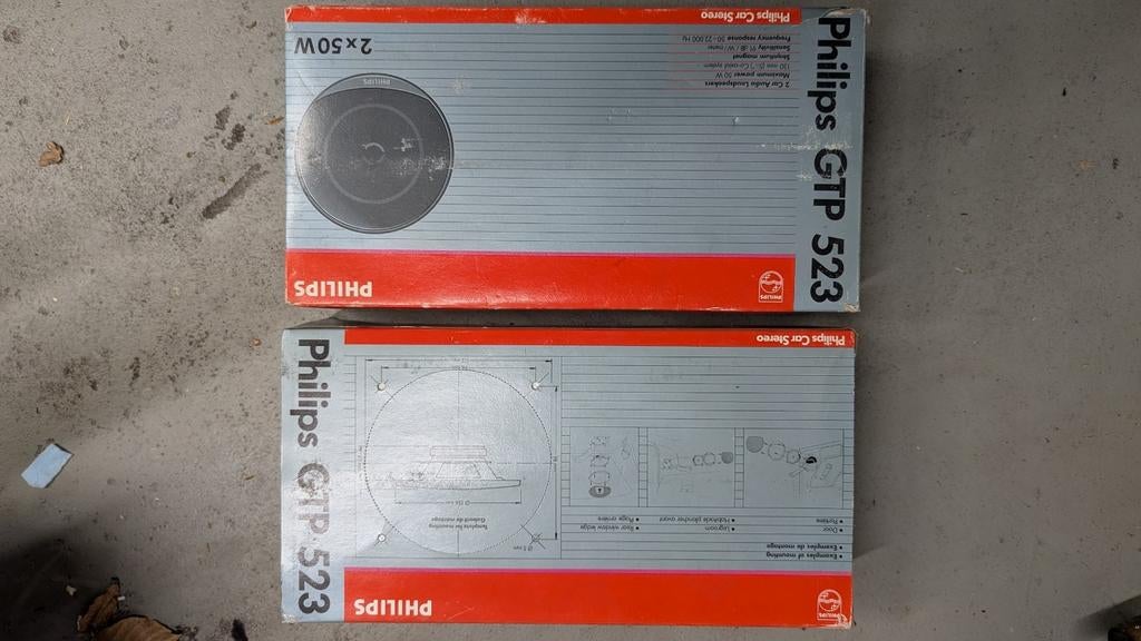 New old stock Philips GTP 523 speakers, Ophalen of Verzenden
